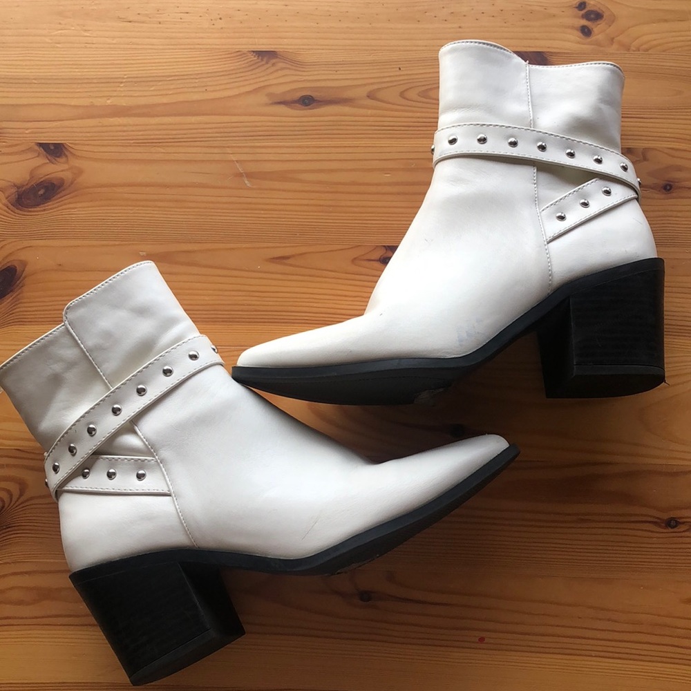 White booties